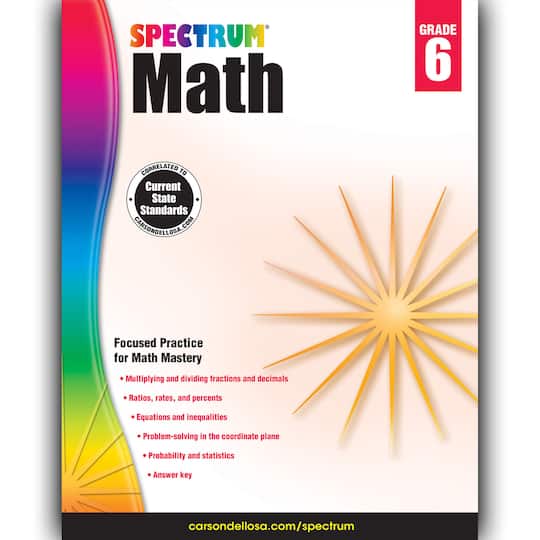 Spectrum&#xAE; Math Workbook, Grade 6